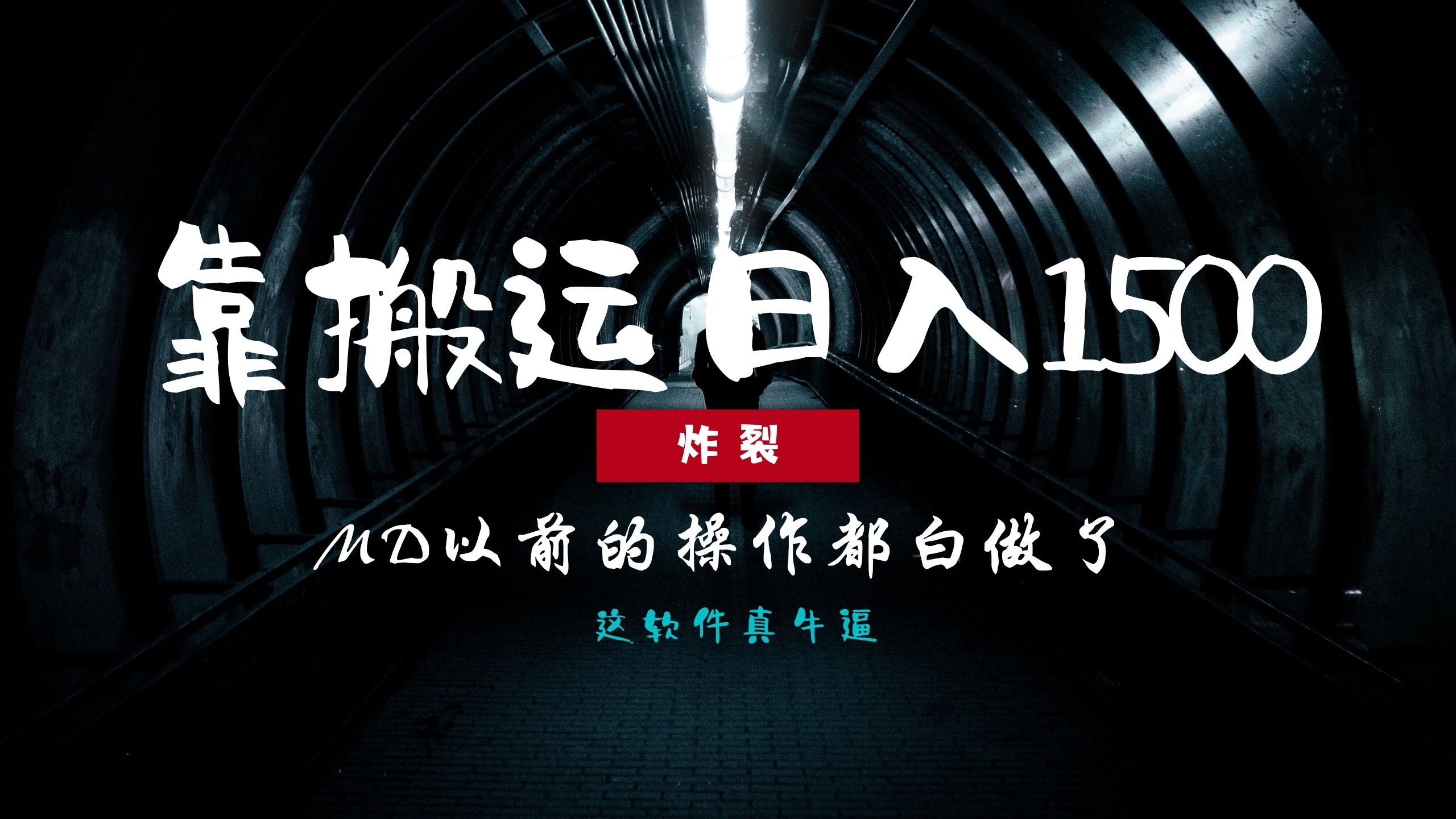 炸裂！0基础搬运也能批量日赚1500+，以前的操作都白做了！-荔枝网络