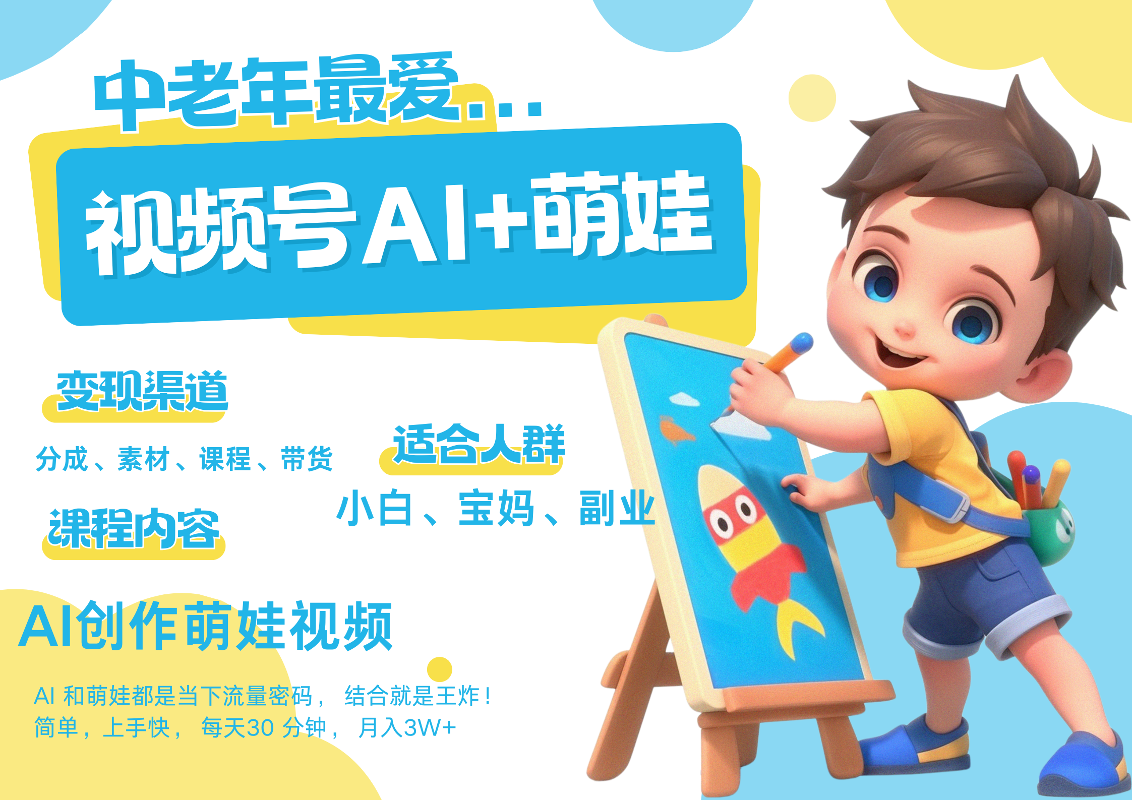 萌娃，又一爆款密码，小白3步上手，爆款率80%，每天十分钟，轻松AI变现萌娃搞钱，带货、素材、分成都非常猛，泼天流量，发布就爆！月入5W，抓紧学！-荔枝网络