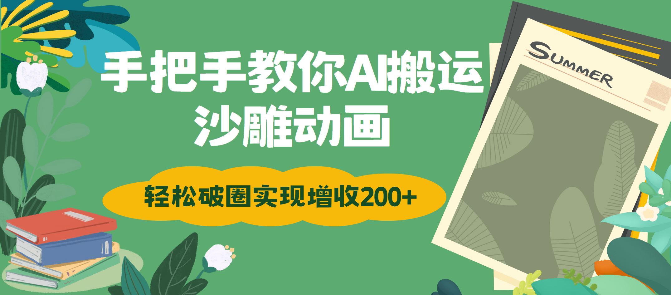 手把手教你用AI搬运沙雕动画轻松破圈实现增收200+-荔枝网络