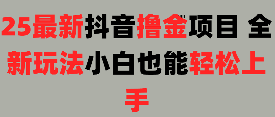 25最新抖音直播撸金项目,小白也能轻松上手!-荔枝网络