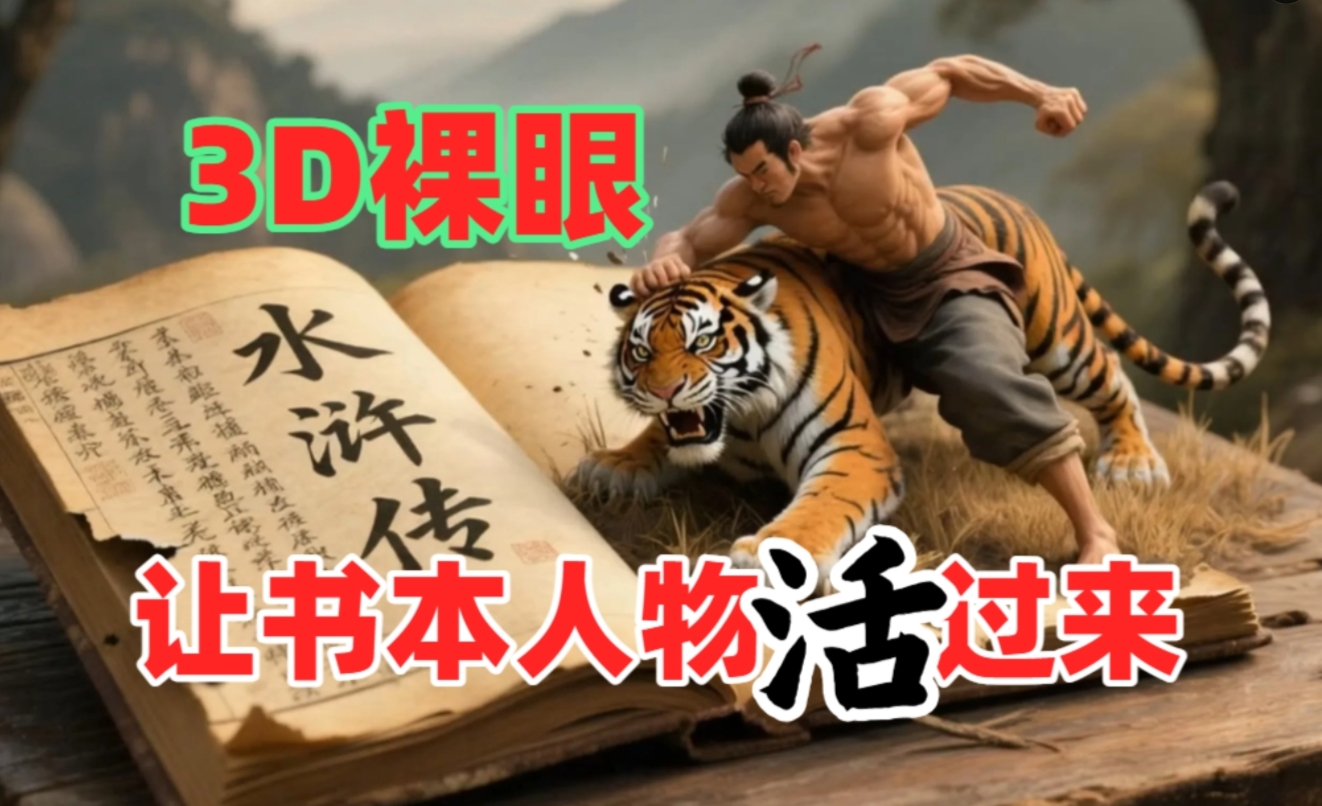 书本人物裸眼3D视频，一条视频收益过千，保姆级教程-荔枝网络
