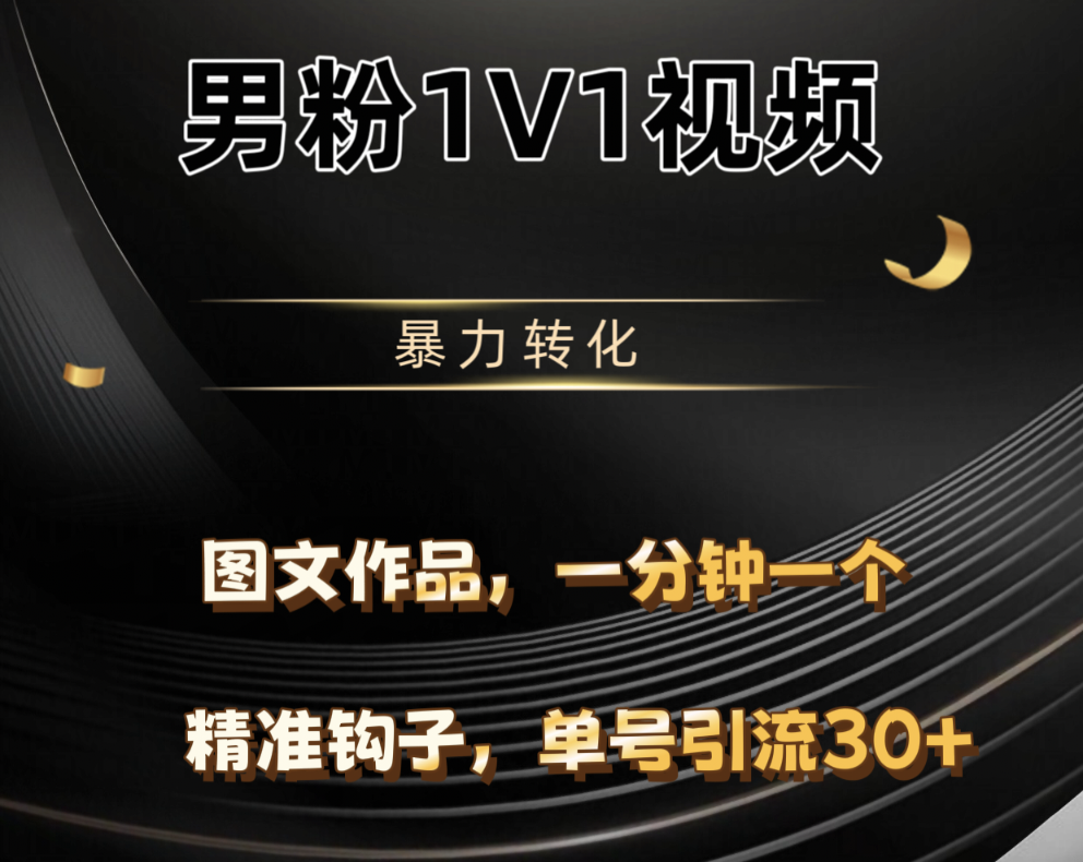男粉1V1视频，硬改摄像头，高客单暴力转化，单日600+-荔枝网络