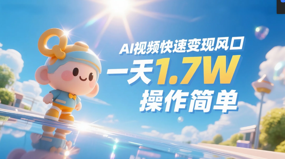 《Ai视频变现风口,一天1.7W,收入无上限,操作简单》-荔枝网络