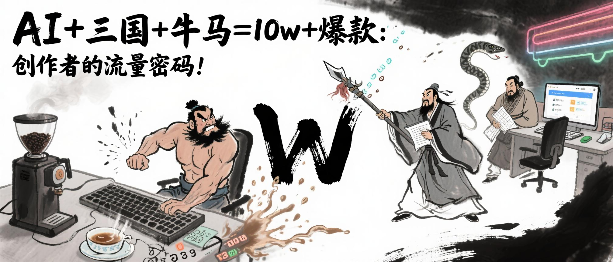 AI+三国+牛马=10w+爆款：创作者的流量密码！-荔枝网络