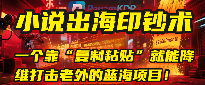 小说出海印钞术：一个靠“复制粘贴”就能降维打击老外的蓝海项目！-荔枝网络