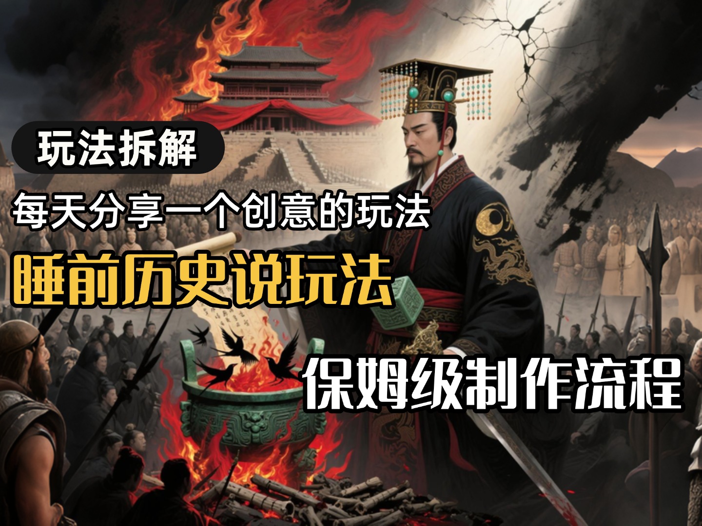 13条作品涨粉24.5万,全流程拆解睡前历史说,保姆级教程-荔枝网络