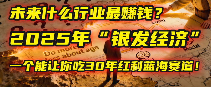 未来什么行业最赚钱?马哥揭秘2025年“银发经济”:一个能让你吃30年红利的蓝海赛道!-荔枝网络