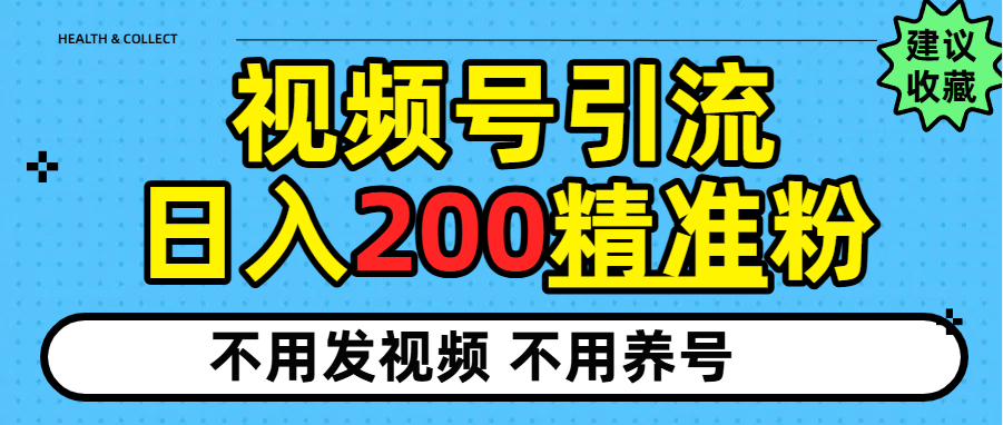 视频号独家日引200+精准粉-荔枝网络