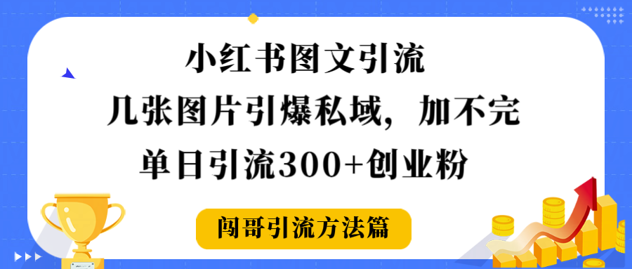 小红书图文引流，几张图片引爆私域加不完，单日引流300＋创业粉-荔枝网络