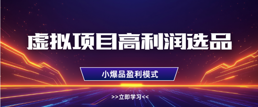 淘宝虚拟店铺高利润玩法,高客单选品技巧,单店月入1W+-荔枝网络